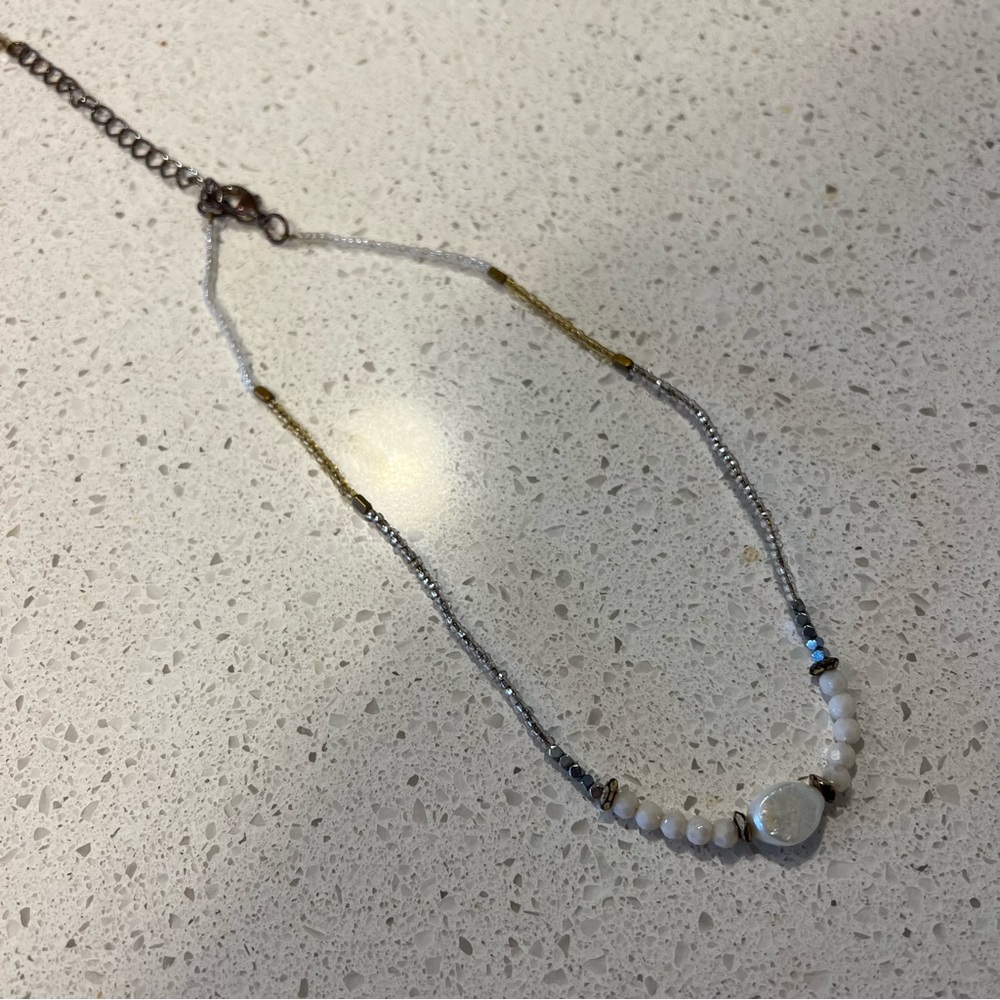 beaded choker necklace